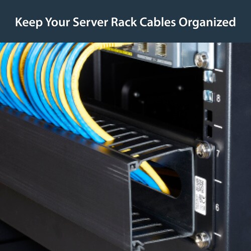2U Finger Duct Cable Manager w/ Cover