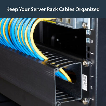 2U Finger Duct Cable Manager w/ Cover