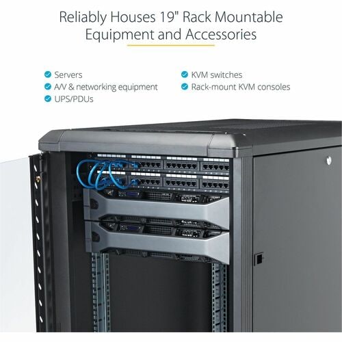 25U 36IN KNOCK-DOWN SERVER RACK CABINET