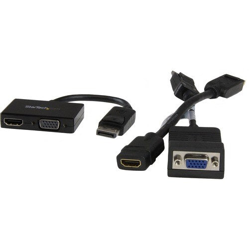 Travel A/V adapter: DP to VGA / HDMI