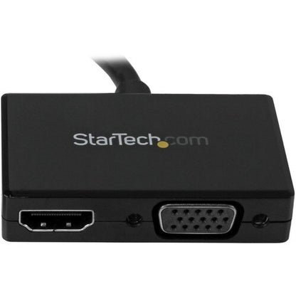 Travel A/V adapter: DP to VGA / HDMI