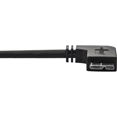 6ft Slim Left Angle Micro USB 3.0 Cable