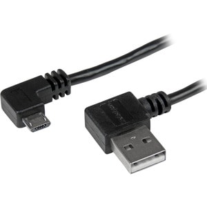 2m 6 ft Right Angle Micro-USB Cable