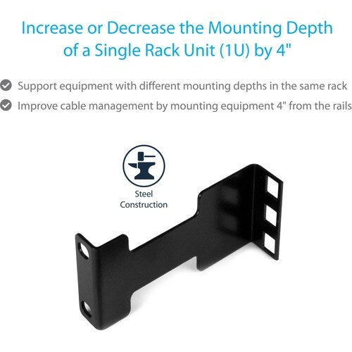 RAIL DEPTH ADAPTER FOR RACKS - 4 IN - 1U