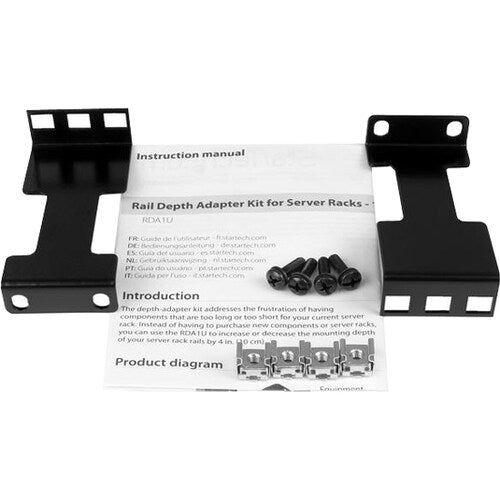 RAIL DEPTH ADAPTER FOR RACKS - 4 IN - 1U