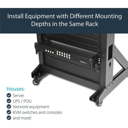 RAIL DEPTH ADAPTER FOR RACKS - 4 IN - 2U