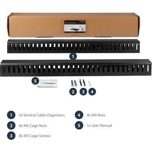 6FT VERTICAL FINGER DUCT CABLE ORGANIZER