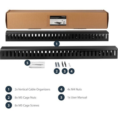 6FT VERTICAL FINGER DUCT CABLE ORGANIZER