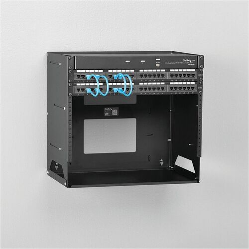 8U WALL-MOUNT SERVER RACK WITH SHELF
