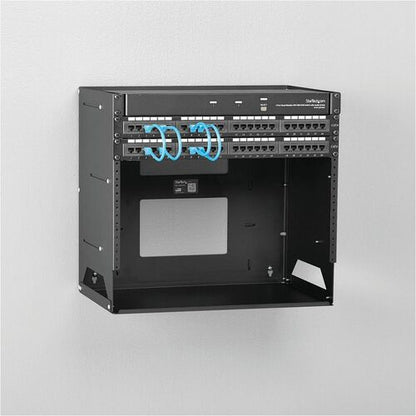 8U WALL-MOUNT SERVER RACK WITH SHELF
