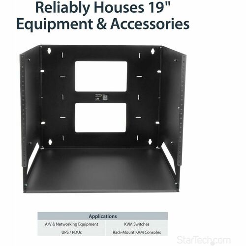 8U WALL-MOUNT SERVER RACK WITH SHELF
