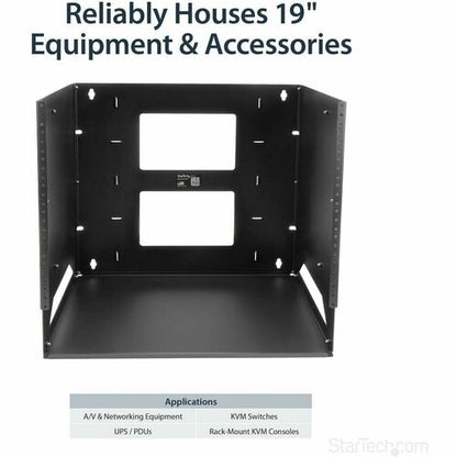 8U WALL-MOUNT SERVER RACK WITH SHELF