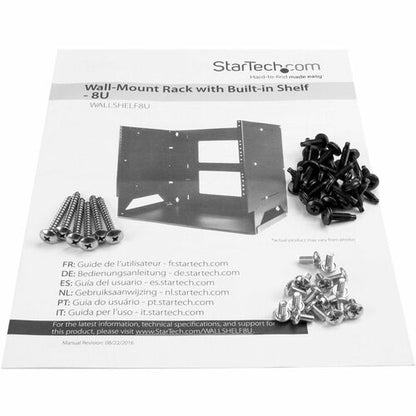 8U WALL-MOUNT SERVER RACK WITH SHELF