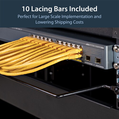 Horizontal Cable Lacing Bar - 4in Offset