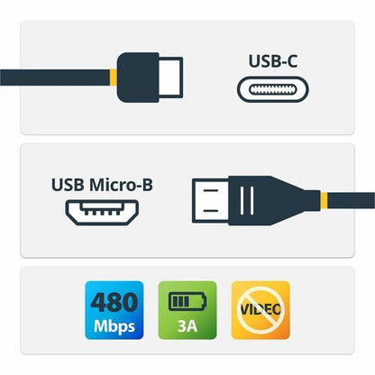 0.5m USB C to Micro USB Cable USB 2.0