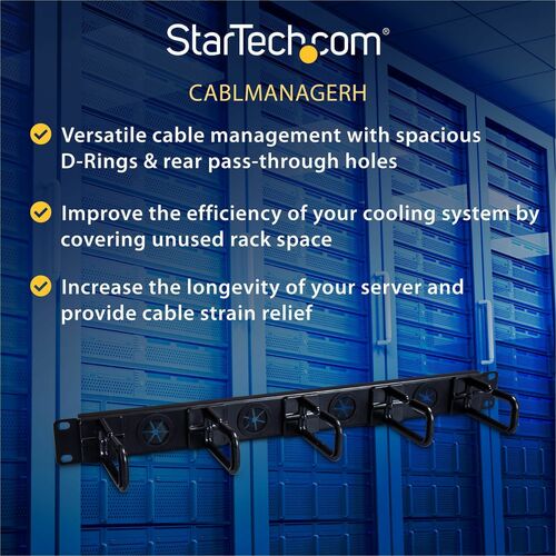 1U Server Rack Cable Management Panel