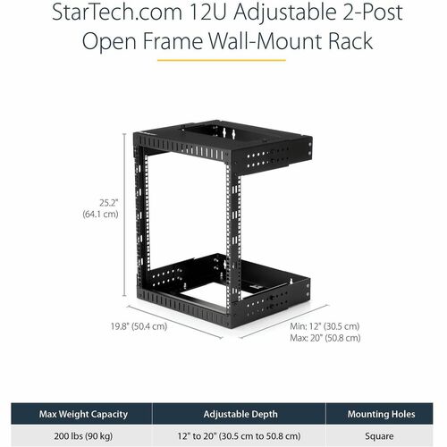 12U Wall Mount Server Rack - 12 - 20 in.