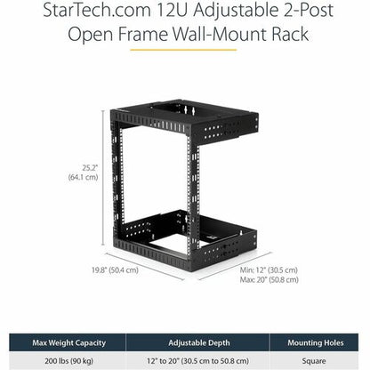 12U Wall Mount Server Rack - 12 - 20 in.