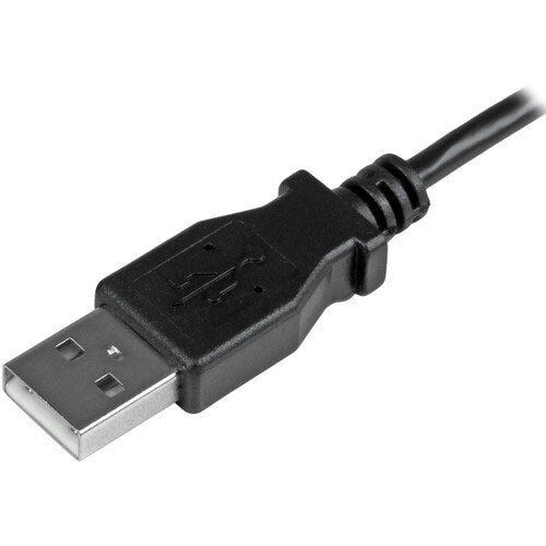 0.5m Left Angle Micro USB Cable - 24AWG