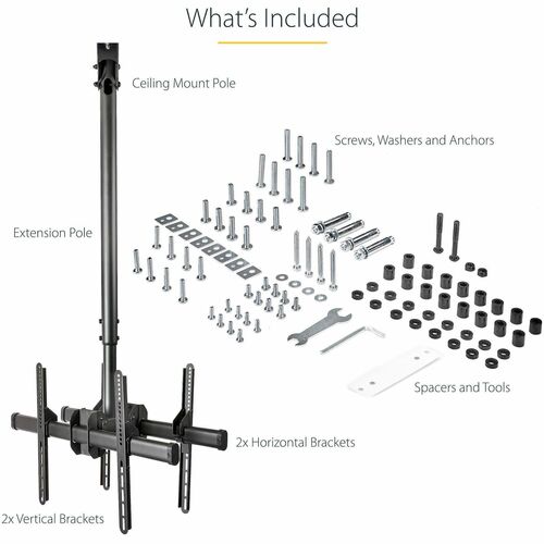 TV Mount - Ceiling - Dual Back to Back