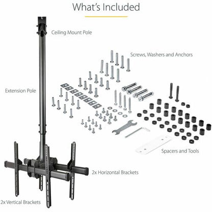 TV Mount - Ceiling - Dual Back to Back