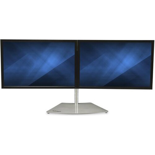 Dual-Monitor Stand - Horizontal - Silver