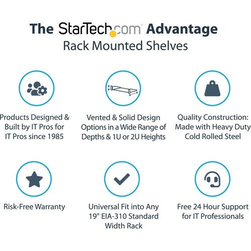 Shelf - Rack Mount Tray - 1U - 16in Deep