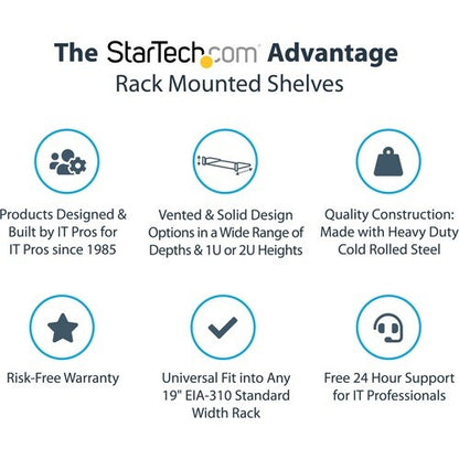 Shelf - Rack Mount Tray - 1U - 16in Deep