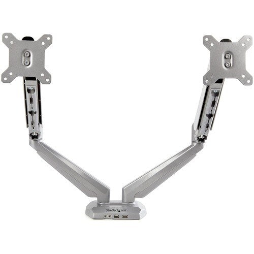Desk Mount Dual Monitor Arm w/ USB/Audio