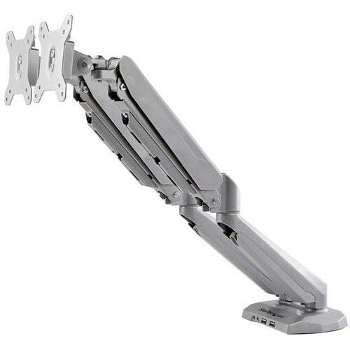Desk Mount Dual Monitor Arm w/ USB/Audio