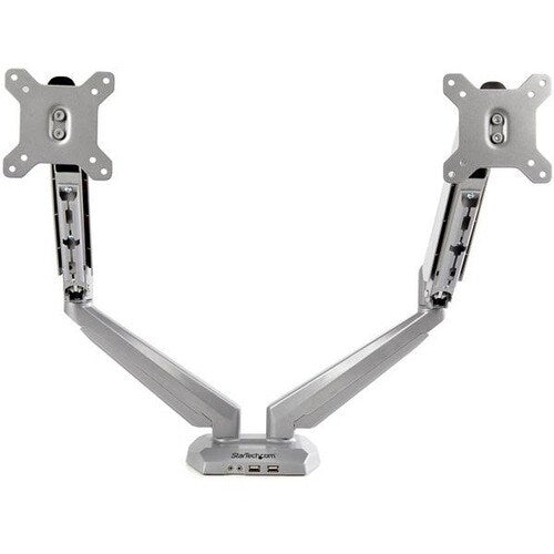 Desk Mount Dual Monitor Arm w/ USB/Audio