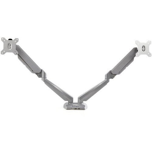 Desk Mount Dual Monitor Arm w/ USB/Audio