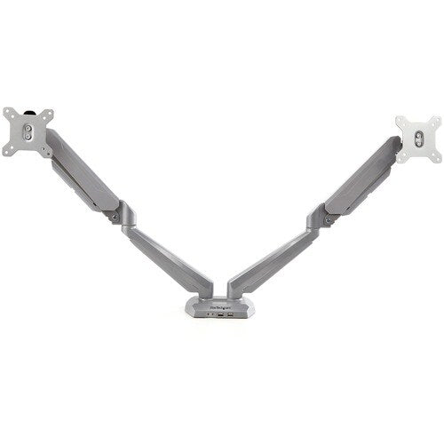 Desk Mount Dual Monitor Arm w/ USB/Audio