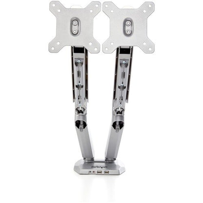 Desk Mount Dual Monitor Arm w/ USB/Audio