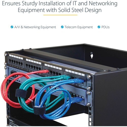 8U Wall Mount Rack (19in) - 14in Deep