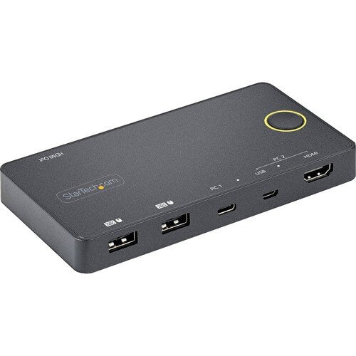 2 Port USB-A + HDMI/USB-C KVM Switch 4K