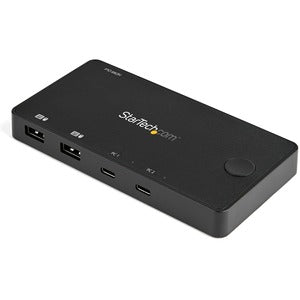 2 Port USB C KVM Switch 4K HDMI w/Cables