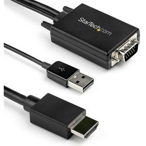 2m VGA to HDMI Converter Cable Adapter