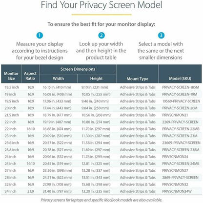 32 inch Monitor Privacy Screen Filter