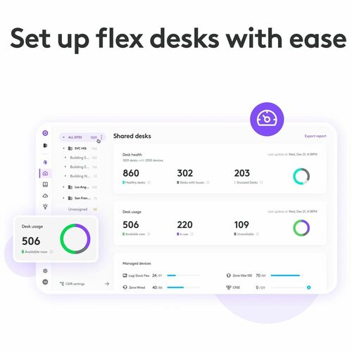 Logitech Essential for Flex Desks Three