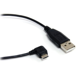 1 ft USB to Right Angle Micro USB Cable