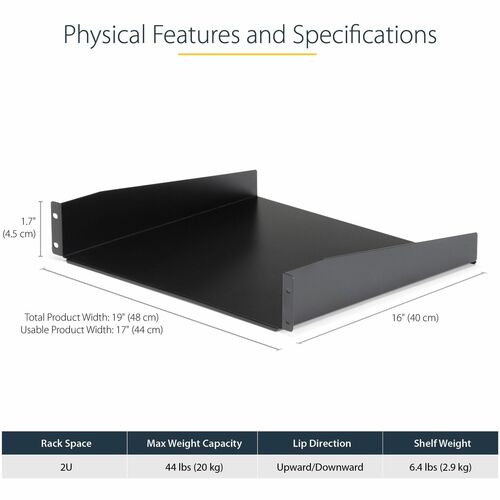 19in Universal Server Rack Cabinet Shelf