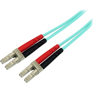 10m 10 Gb Aqua Fiber Patch Cable LC/LC