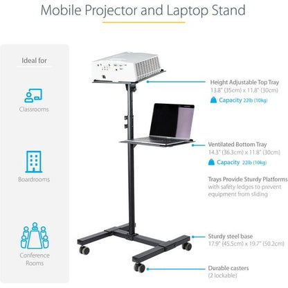 Mobile Projector and Laptop Stand/Cart