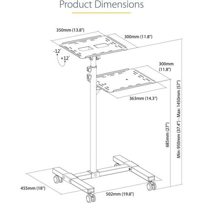 Mobile Projector and Laptop Stand/Cart