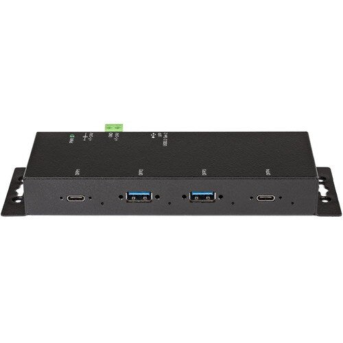 4 Port Industrial USB C Hub 10Gbps 2C/2A