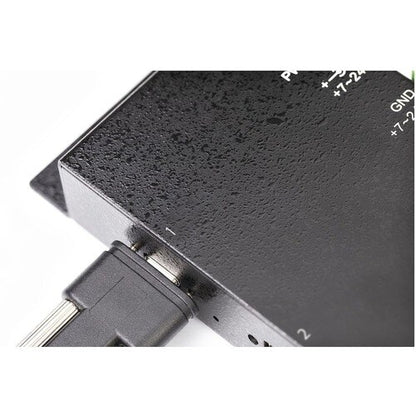 4 Port Industrial USB C Hub 10Gbps 2C/2A