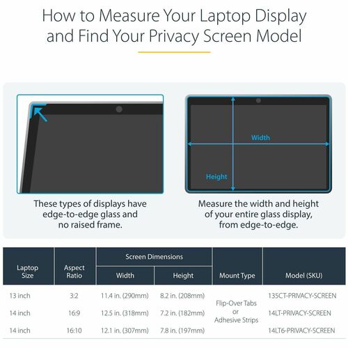 14-inch 16:9 Touch Privacy Screen, Anti-