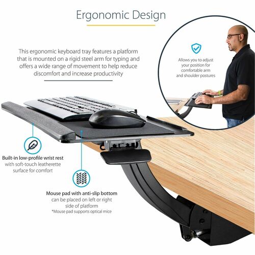 Under Desk Keyboard Tray - Adjustable