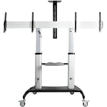Dual TV Cart / Mount, Rolling TV Cart
